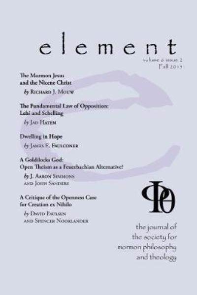 Element - James M McLachlan - Books - Greg Kofford Books, Inc. - 9781589585119 - October 4, 2016