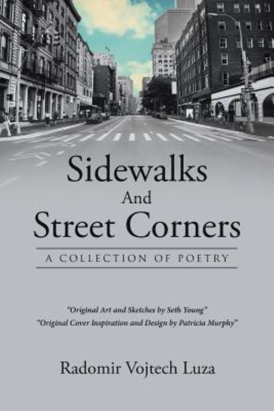 Cover for Radomir Vojtech Luza · Sidewalks and Street Corners: A Collection of Poetry (Paperback Book) (2018)