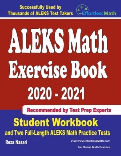 Cover for Reza Nazari · ALEKS Math Exercise Book 2020-2021 (Paperback Book) (2020)