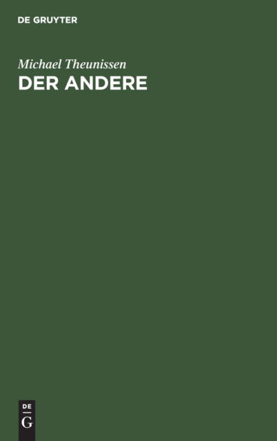 Cover for Michael Theunissen · Andere (Book) (1965)