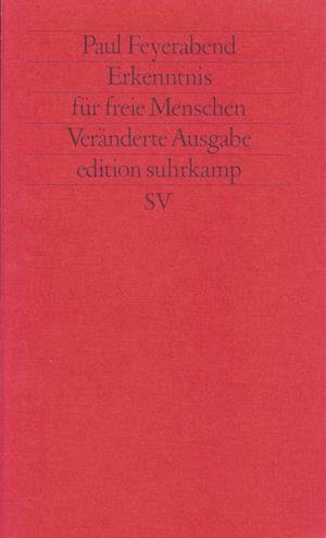 Cover for Paul Feyerabend · Edit.Suhrk.1011 Feyerabend.Erkenntnis (Buch)