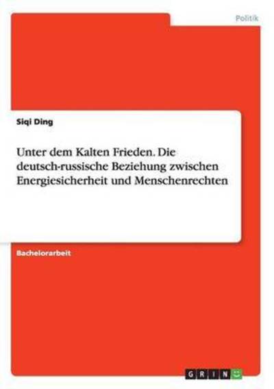 Cover for Ding · Unter dem Kalten Frieden. Die deut (Book) (2015)