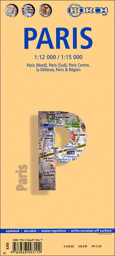 Borch City Maps: Paris - Borch GmbH - Books - Borch - 9783866093119 - September 1, 2023