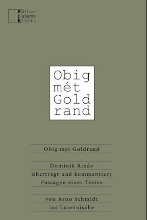 Cover for Dominik Riedo · Obig mét Goldrand (Paperback Book) (2018)