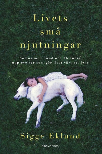 Cover for Sigge Eklund · Livets små njutningar : somna med hund och 46 andra upplevelser som gör livet värt att leva (ePUB) (2020)