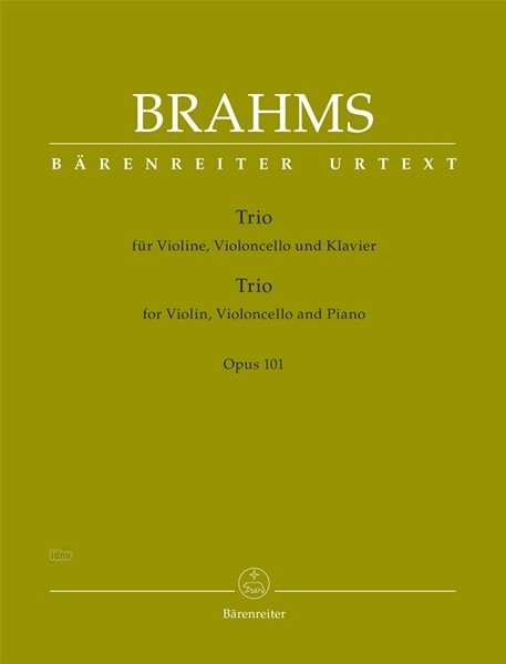 Cover for Brahms · Trio für Pianoforte,Vl+Vc.BA9437 (Bok)