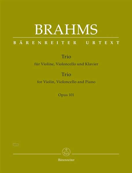 Cover for Brahms · Trio für Pianoforte,Vl+Vc.BA9437 (Bok)