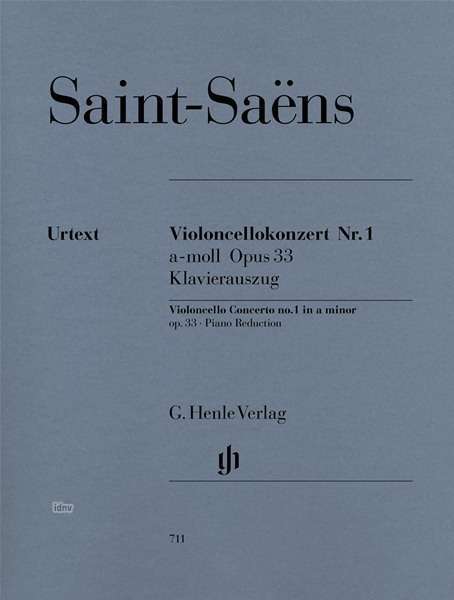 Cover for Saint-Saens · Vc.konz.1.a-Moll.33.HN711 (Book) (2018)