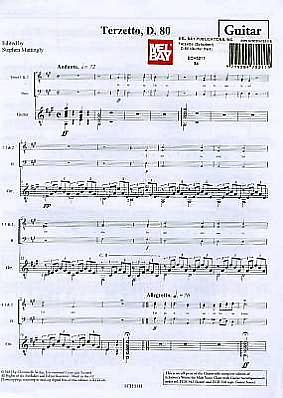 Cover for Franz Schubert · Terzetto, D. 80 (Sheet music) (2011)