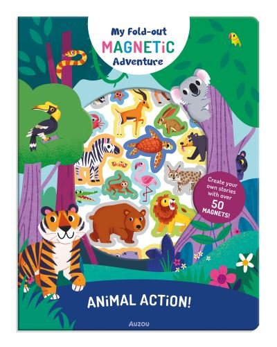 Animal Action - My Fold-Out Magnetic Adventure -  - Böcker - Auzou - 9791039517119 - 1 september 2022