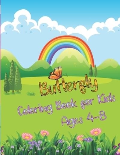 Cover for Ayman Chouial · Butterfly Coloring Book for Kids Ages 4-8 (Paperback Book) (2021)