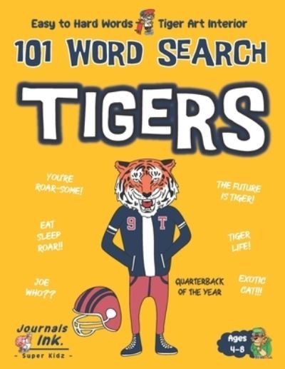 Cover for Sk · Tiger Word Search Book for Kids Ages 4-8 (Paperback Bog) (2020)