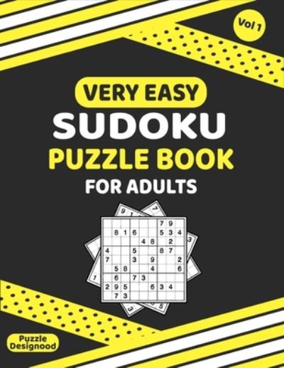 Cover for Puzzle Designood · Very Easy Sudoku Puzzle Book For Adults Vol 1 (Paperback Bog) (2020)