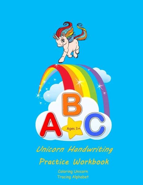 Cover for Education Press · Unicorn Handwriting Practice Workbook coloring Unicorn Tracing Alphabet (Paperback Book) (2020)