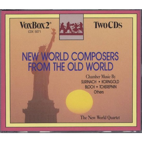 Cover for New World Quartet · New World Composers from the Old World VoxBox Klassisk (CD) (2016)