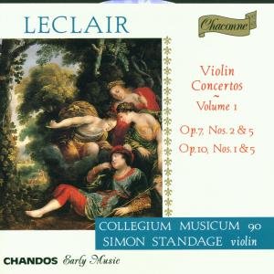 Leclairviolin Concertos Vol 1 - Collegium Musicum 90standage - Musiikki - CHACONNE - 0095115055120 - tiistai 9. heinäkuuta 1996