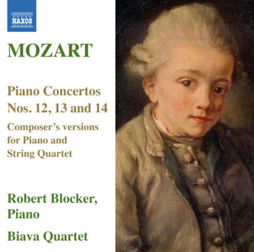 Piano Ctos 12 13 14: Composers Versions for Piano - Mozart,w.a. / Blocker / Biava String Quartet - Muziek - NAXOS - 0747313288120 - 26 oktober 2010