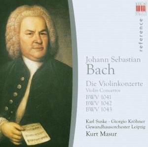 Cover for Bach / Suske / Krohner / Bernstein / Masur · Violin Concertos (CD) (2006)