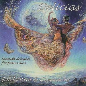 Cover for Chabrier / Granados / Saint-saens / Goldstone · Delicias: Spanish Delights for Piano Duo (CD) (2011)