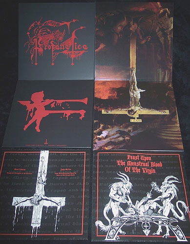 Profanatitas De Domonatia (Red / Black Marbled Vinyl W/ Poster & Obi Strip, Remastered) - Profanatica - Music - HELLS HEADBANGERS - 0827166515120 - April 28, 2008