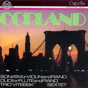 Cover for Copland · Vitebsk Trio for Piano Violin &amp; Cello (CD) (1995)