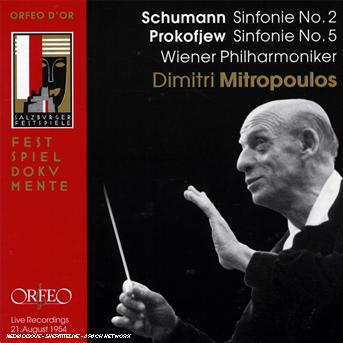 Cover for Schumann / Prokofiev / Mitropoulos / Wiener Phil · Symphony 2 C Major / Symphony 5 B Flat (CD) [Remastered edition] (2005)
