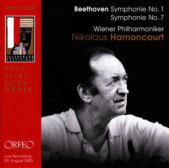 Cover for Beethoven / Vienna Philharmonics / Harnoncourt · Ludwig Van Beethoven: Symphony 1 &amp; 7 (CD) (2017)