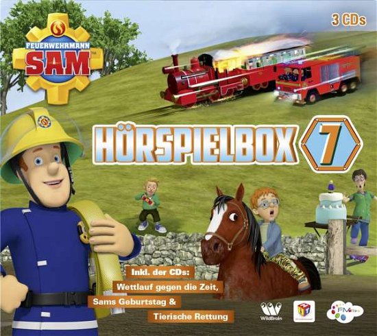 Feuerwehrmann Sam Hörspielbox 7 (3 Cds) - Feuerwehrmann Sam - Musiikki - JUST BRIDGE - 4260264436120 - perjantai 7. toukokuuta 2021