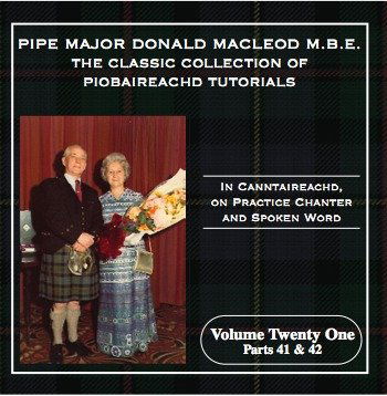 Piobaireachd Tutorial 21 - Donald Macleod - Muziek - LISMOR - 5014818804120 - 4 augustus 2011