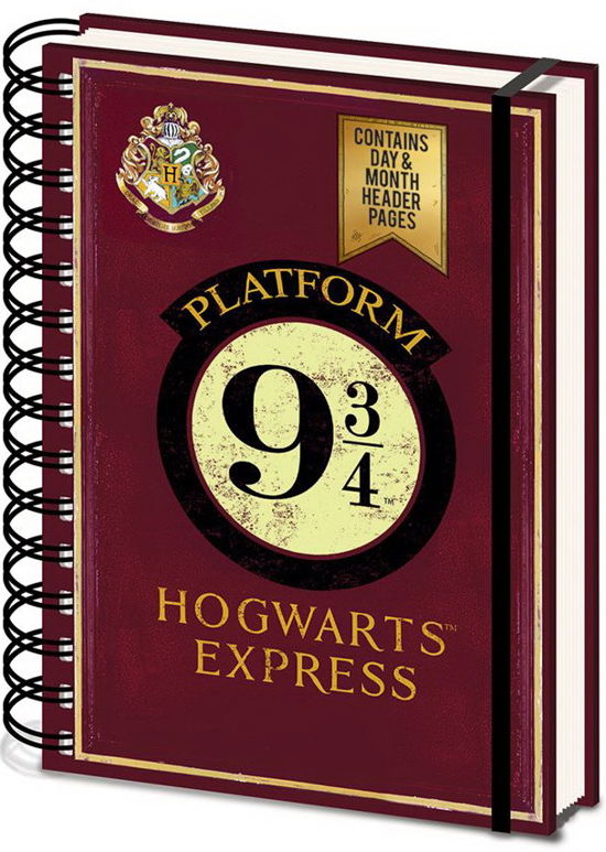 Harry Potter: Pyramid · Platform 9 3/4 (A5 Wiro Notebook / Quaderno) (MERCH) (2023)