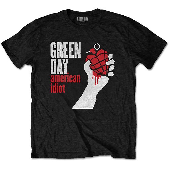 Green Day Unisex T-Shirt: American Idiot - Green Day - Marchandise -  - 5056368606120 - 