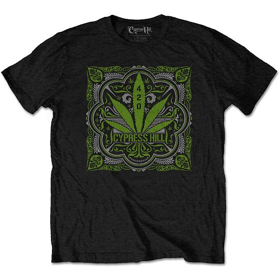 Cypress Hill Unisex T-Shirt: 420 Leaf - Cypress Hill - Fanituote -  - 5056368651120 - 
