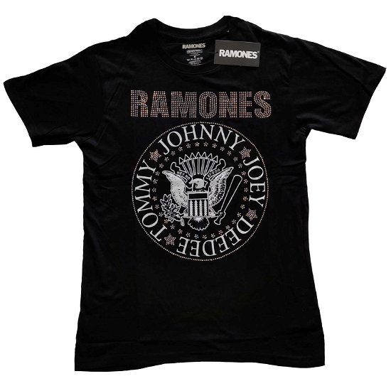 Ramones Kids T-Shirt: Presidential Seal (Embellished) (1-2 Years) - Ramones - Koopwaar -  - 5056561078120 - 