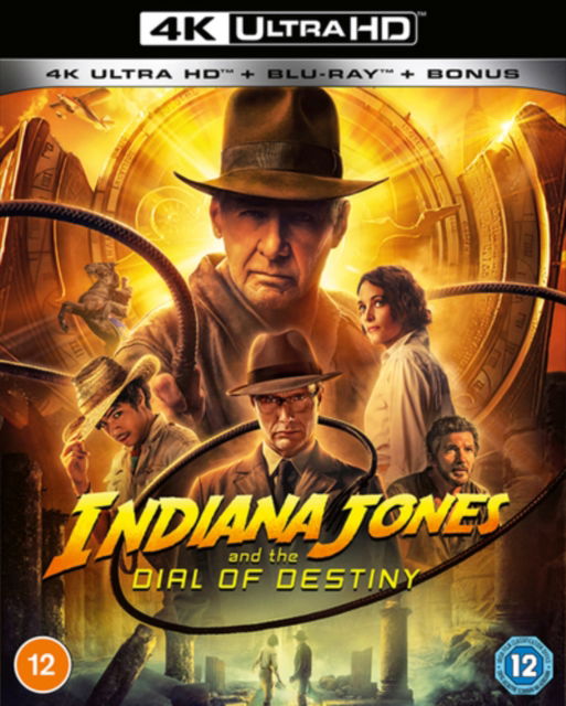 Cover for Indiana Jones Dial of Dest Uhd BD · Indiana Jones And The Dial Of Destiny (4K UHD Blu-ray) (2023)