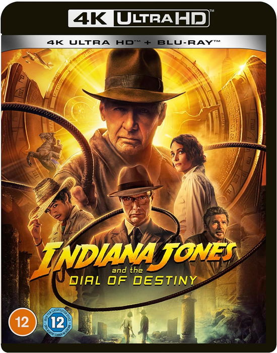 Cover for Indiana Jones Dial of Dest Uhd BD · Indiana Jones And The Dial Of Destiny (4K UHD Blu-ray) (2023)