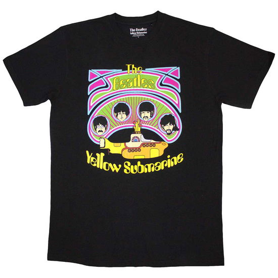 Cover for The Beatles · The Beatles Unisex T-Shirt: Yellow Submarine Heads in Circles v2 (T-shirt) [size S] (2024)