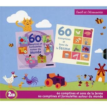 Cover for 60 Comptines et Formulettes · La ferme / Autour du monde (CD) [Limited edition] (2012)