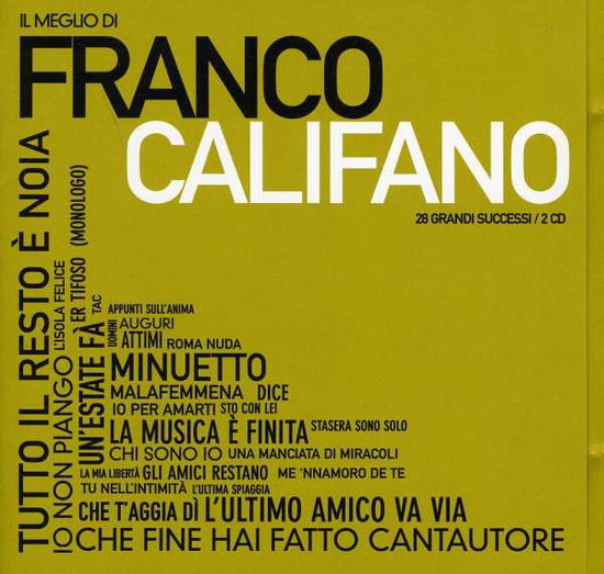 Cover for Franco Califano · Il Meglio Di Franco Califano (CD) (2011)