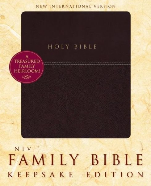 Cover for Zondervan Bibles · Family Bible-niv-keepsake (Kunstlederbuch) [Burgundy] (2012)