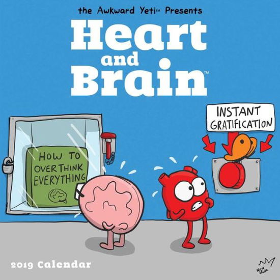 Cover for Nick Seluk · Heart and Brain 2019 Square Wall Calendar (Paperback Book) (2018)