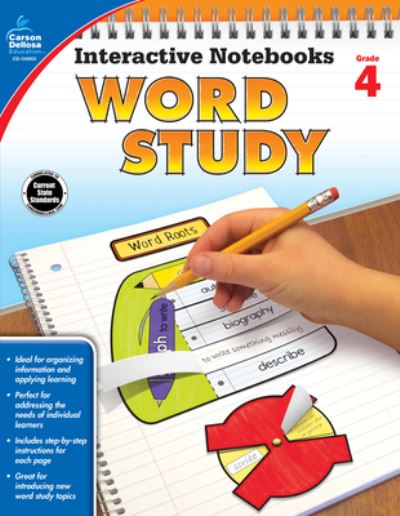 Interactive Notebooks Word Study, Grade 4 - Carson-Dellosa Publishing - Książki - Carson-Dellosa Publishing, LLC - 9781483838120 - 26 marca 2017