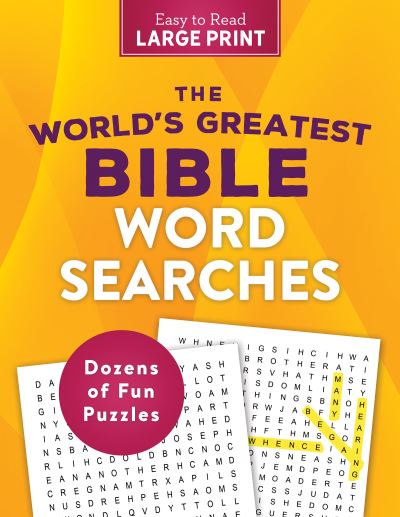 Cover for Compiled By Barbour Staff · The World's Greatest Bible Word Searches Large Print (Taschenbuch) (2022)