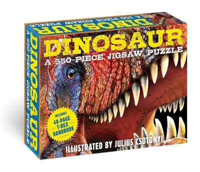 Dinosaurs: 550-Piece Jigsaw Puzzle and   Book: A 550-Piece Family Jigsaw Puzzle Featuring the T-Rex Handbook! - Discovering (GAME) (2020)