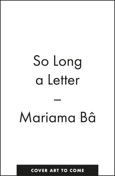 Cover for Mariama Ba · So Long a Letter (Paperback Bog) (2023)