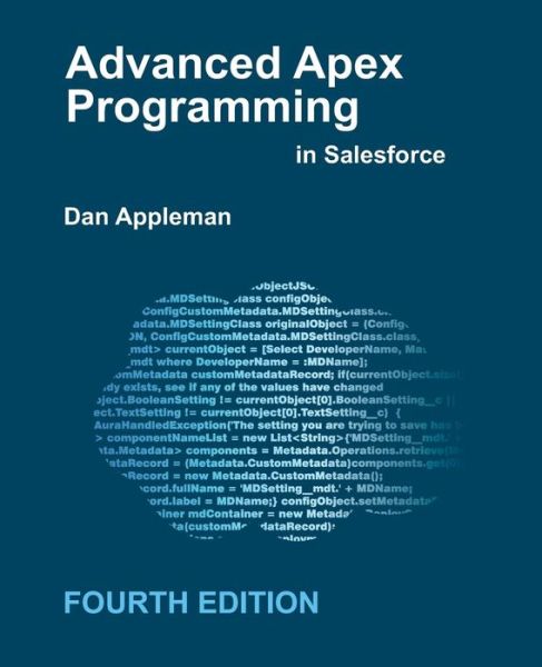 Cover for Dan Appleman · Advanced Apex Programming in Salesforce (Paperback Book) (2018)