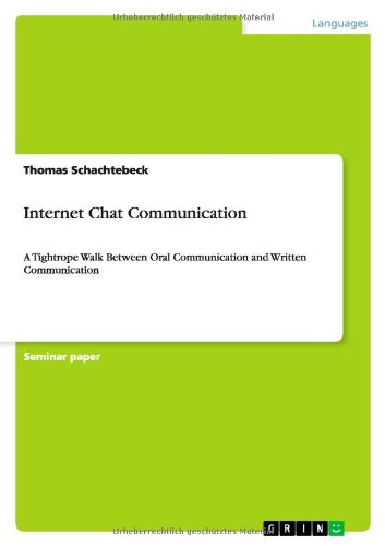 Cover for Schachtebeck · Internet Chat Communicatio (Book) (2011)