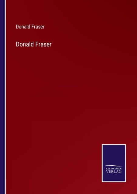 Cover for Donald Fraser (Paperback Book) (2022)