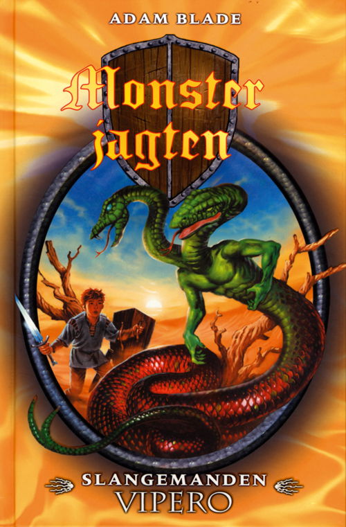 Cover for Adam Blade · Monsterjagten: Monsterjagten 10: Slangemanden Vipero (Gebundesens Buch) [2. Ausgabe] [Indbundet] (2009)