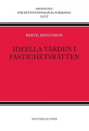 Cover for Bertil Bengtsson · Ideella värden i fastighetsrätten (Book) (2016)