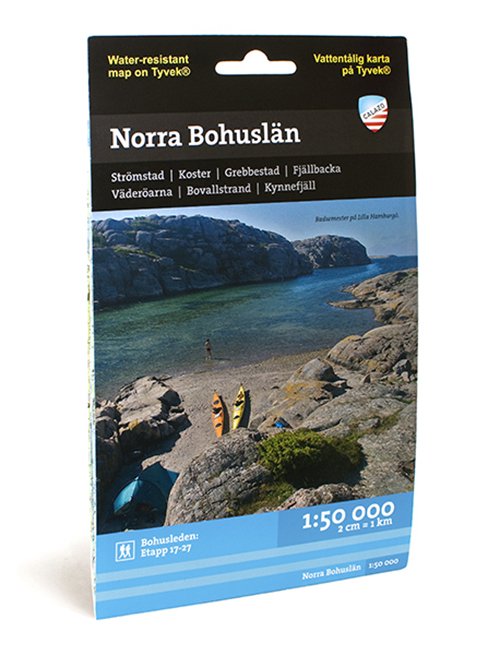 Cover for Calazo · Norra Bohuslan - Lake &amp; coastal map (Landkart) (2022)
